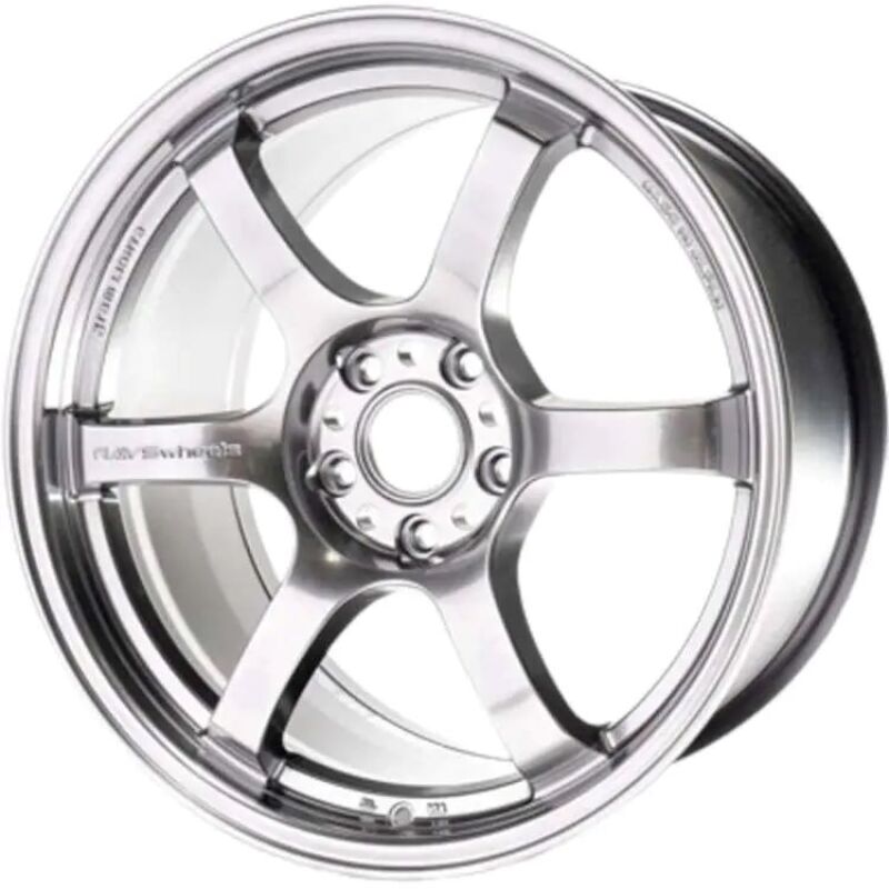 Gram Lights 57DR 18x9.5 +38 5-114.3 Grace Silver Wheel