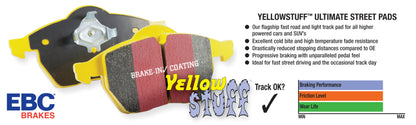 EBC 16+ Cadillac ATS-V 3.6 Twin Turbo Yellowstuff Front Brake Pads