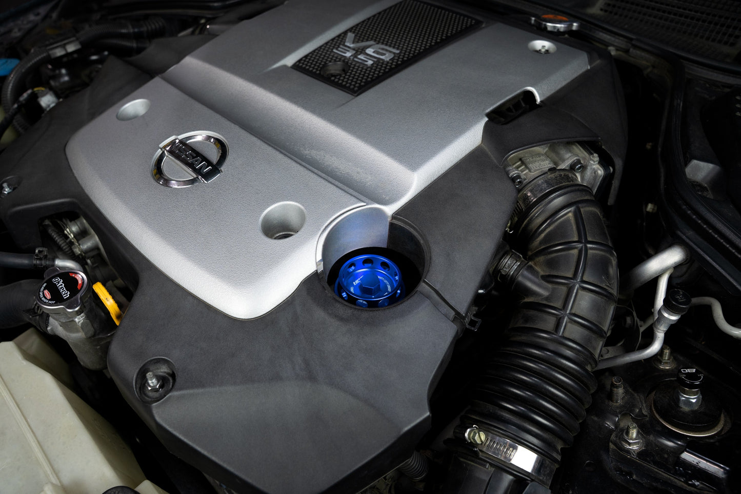 HPS Performance Billet Aluminum Oil Cap for Honda B C D F H J K L R Series Engine, Blue, 5269-104BL