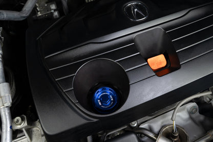 HPS Performance Billet Aluminum Oil Cap for Honda B C D F H J K L R Series Engine, Blue, 5269-104BL