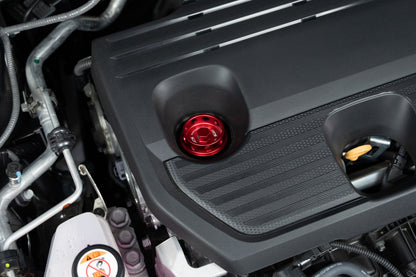 HPS Performance Billet Aluminum Engine Oil Filler Cap, Red, 5269-105R