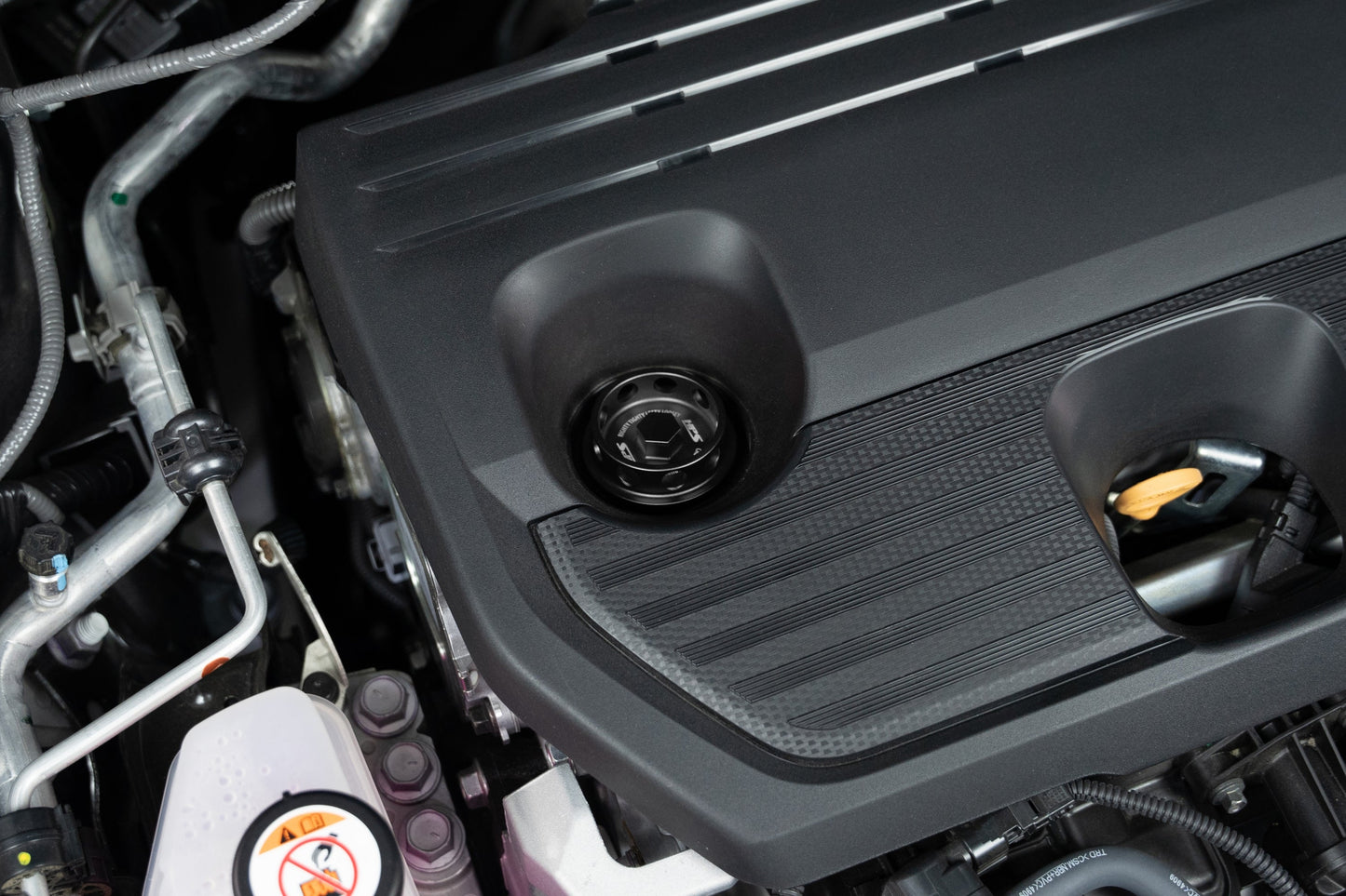 HPS Performance Billet Aluminum Engine Oil Filler Cap, Black, 5269-105WB