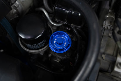 HPS Performance Billet Aluminum Engine Oil Filler Cap, Blue, 5269-106BL