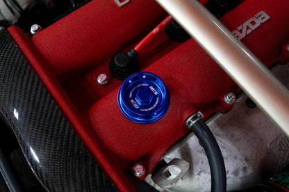 HPS Performance Billet Aluminum Engine Oil Filler Cap, Blue, 5269-107BL
