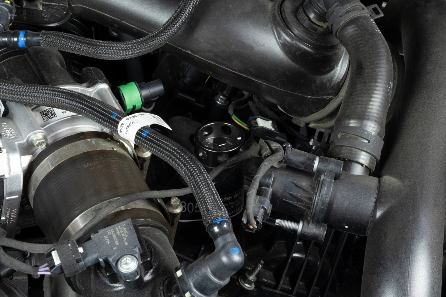 HPS Performance Billet Aluminum Engine Oil Filler Cap, Black, 5269-110WB