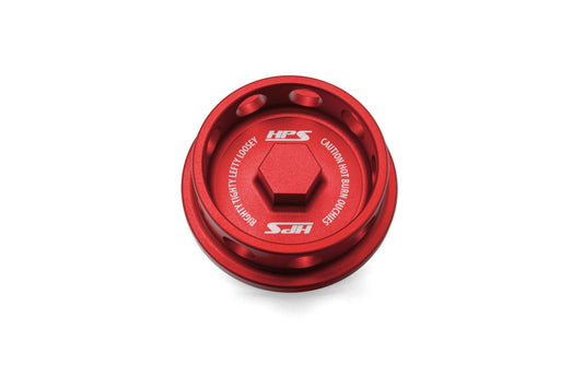 HPS Performance Billet Aluminum Engine Oil Filler Cap Red 5269-111R