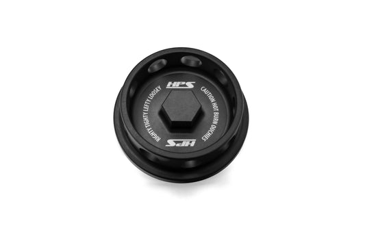 HPS Performance Billet Aluminum Engine Oil Filler Cap Black 5269-111WB