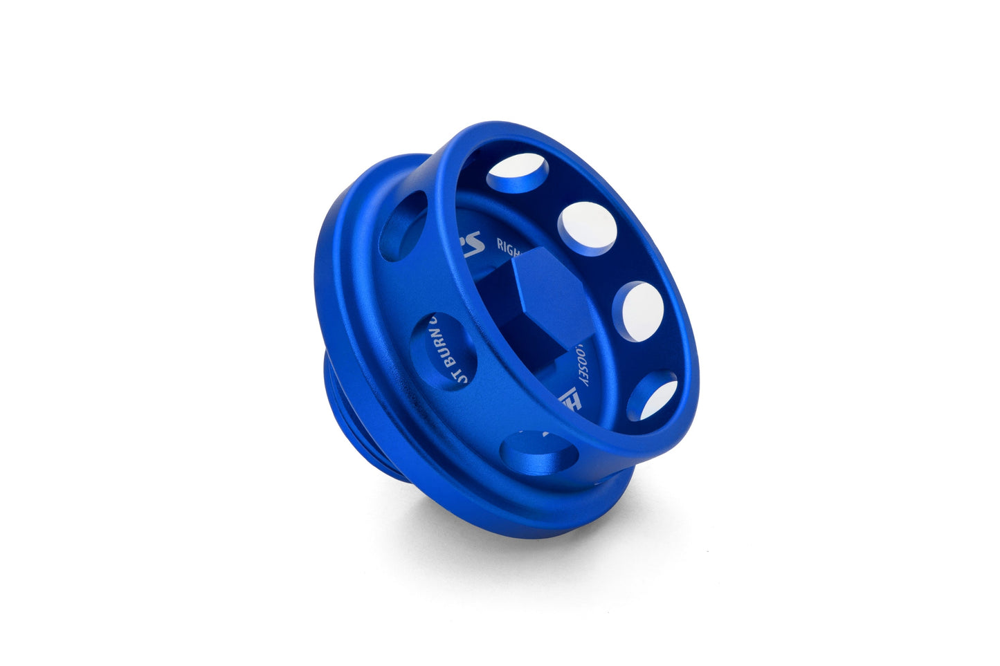 HPS Performance Billet Aluminum Engine Oil Filler Cap, Blue, 5269-105BL