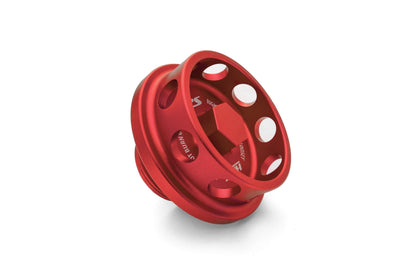 HPS Performance Billet Aluminum Engine Oil Filler Cap, Red, 5269-105R