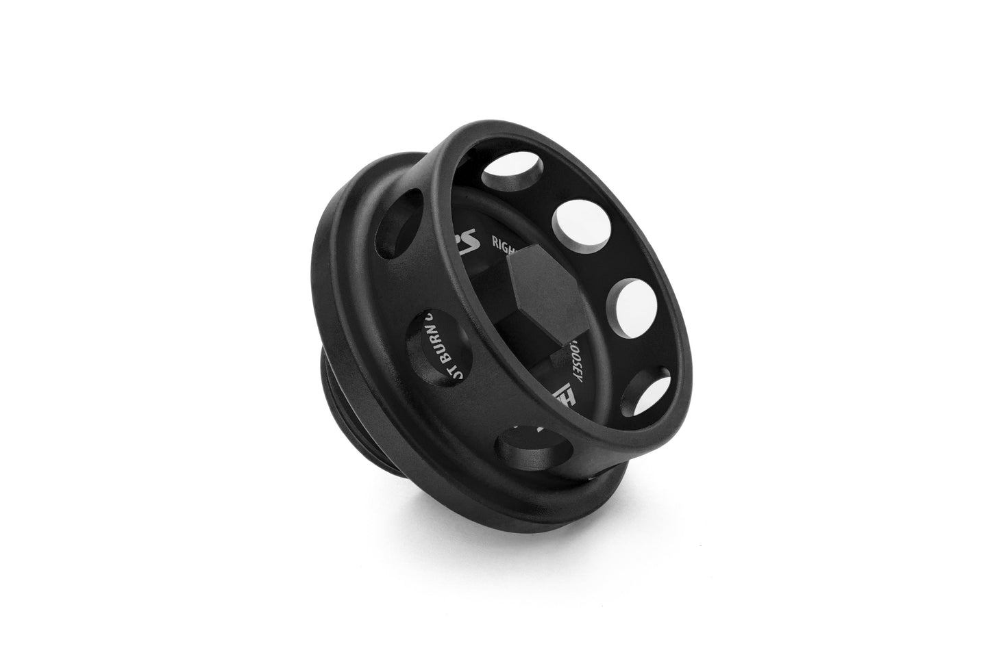 HPS Performance Billet Aluminum Engine Oil Filler Cap, Black, 5269-105WB