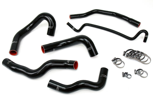 HPS Performance High Temp Reinforced Silicone Radiator Coolant Hose Kit Black 57-1013-BLK