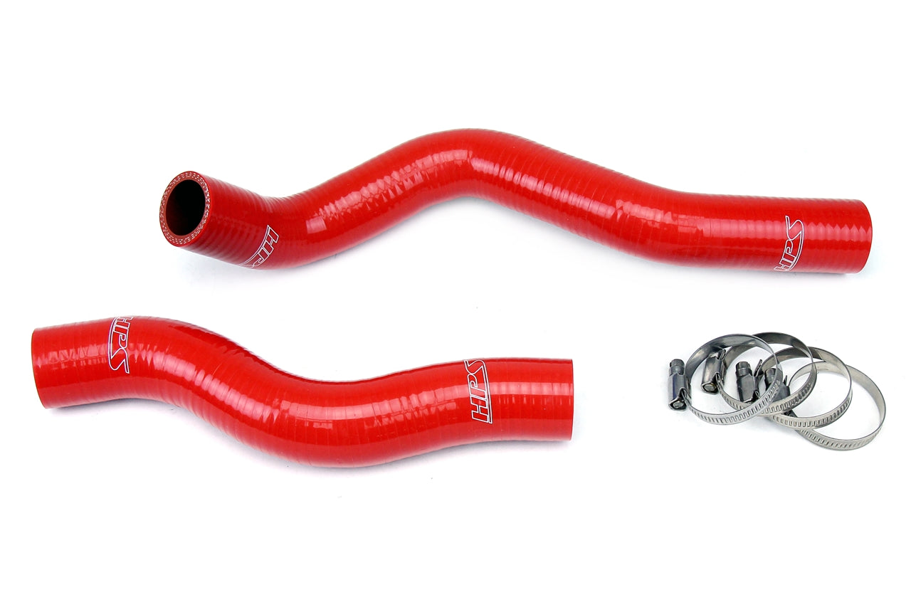 HPS Performance High Temp Reinforced Silicone Radiator Coolant Hose Kit Red 57-1022-RED