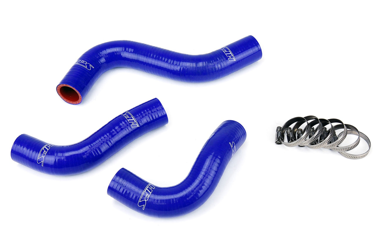 HPS Performance High Temp Reinforced Silicone Radiator Coolant Hose Kit Blue 57-1029-BLUE