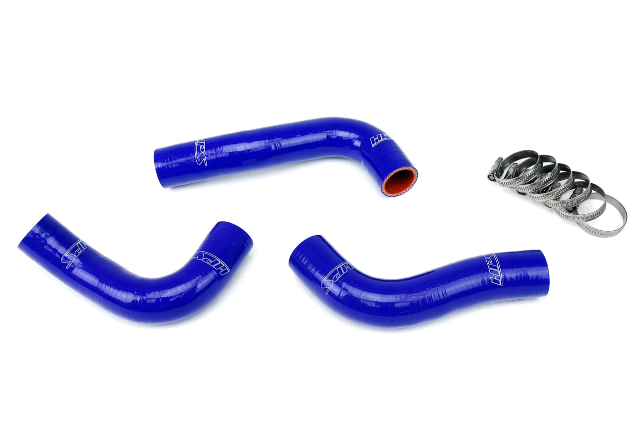 HPS Performance High Temp Reinforced Silicone Radiator Coolant Hose Kit Blue 57-1030-BLUE