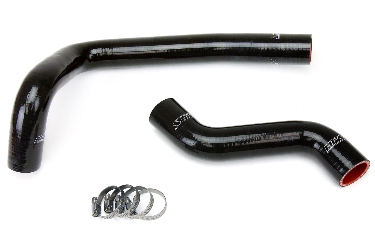 HPS Performance High Temp Reinforced Silicone Radiator Coolant Hose Kit Black 57-1035-BLK