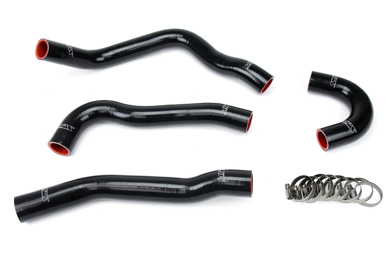 HPS Performance High Temp Reinforced Silicone Radiator Coolant Hose Kit Black 57-1043-BLK