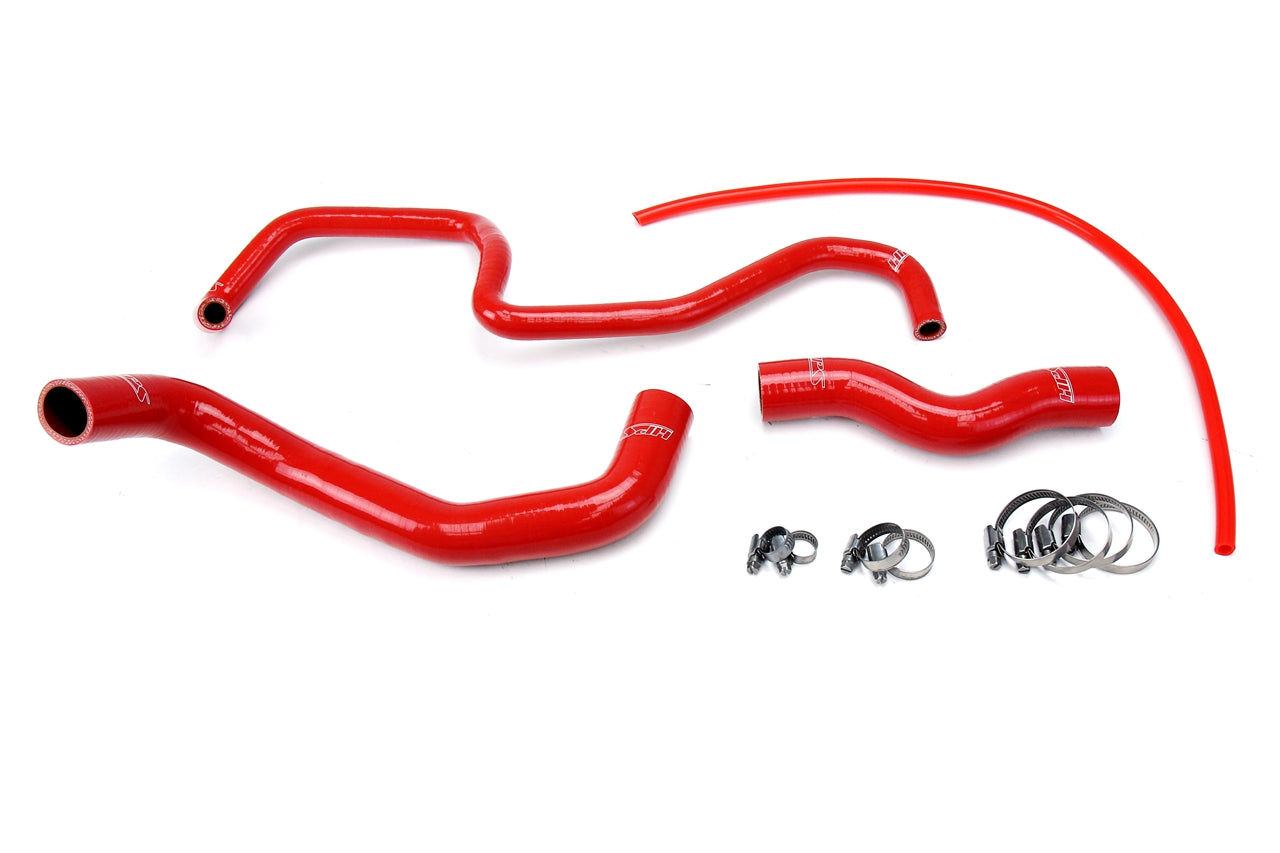 HPS Performance High Temp Reinforced Silicone Radiator Coolant Hose Kit Red 57-1048-RED