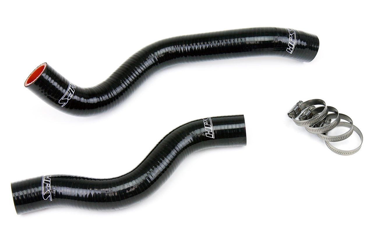 HPS Performance High Temp Reinforced Silicone Radiator Coolant Hose Kit Black 57-1200-BLK