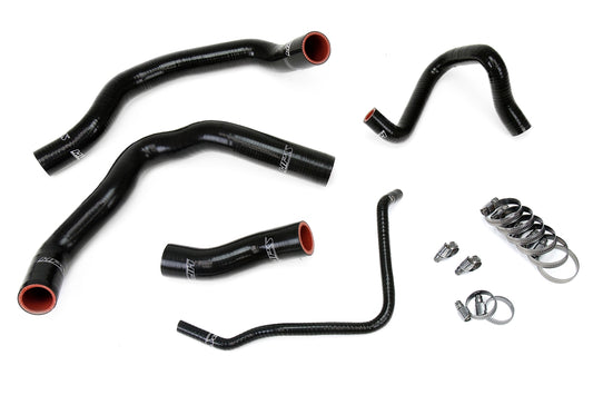 HPS Performance High Temp Reinforced Silicone Radiator Coolant Hose Kit Black 57-1211-BLK