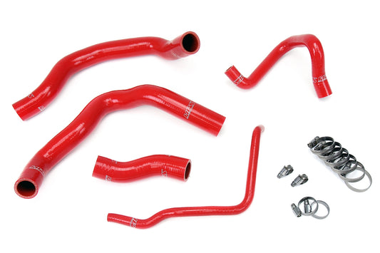 HPS Performance High Temp Reinforced Silicone Radiator Coolant Hose Kit Red 57-1211-RED