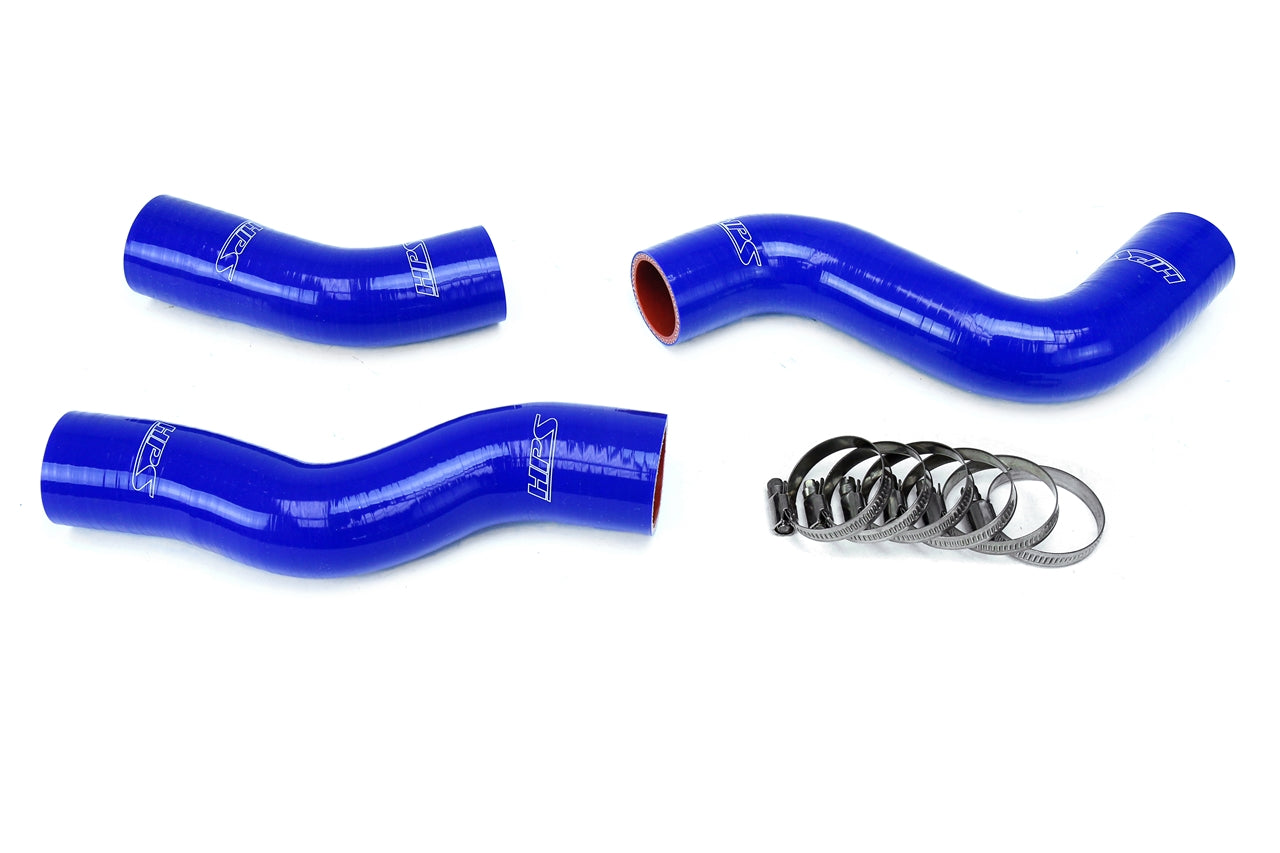 HPS Performance High Temp Reinforced Silicone Radiator Coolant Hose Kit Blue 57-1218-BLUE