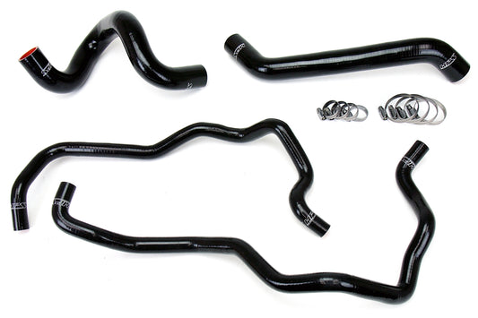 HPS Performance High Temp Reinforced Silicone Radiator and Heater Coolant Hose Kit Black 57-1220-BLK