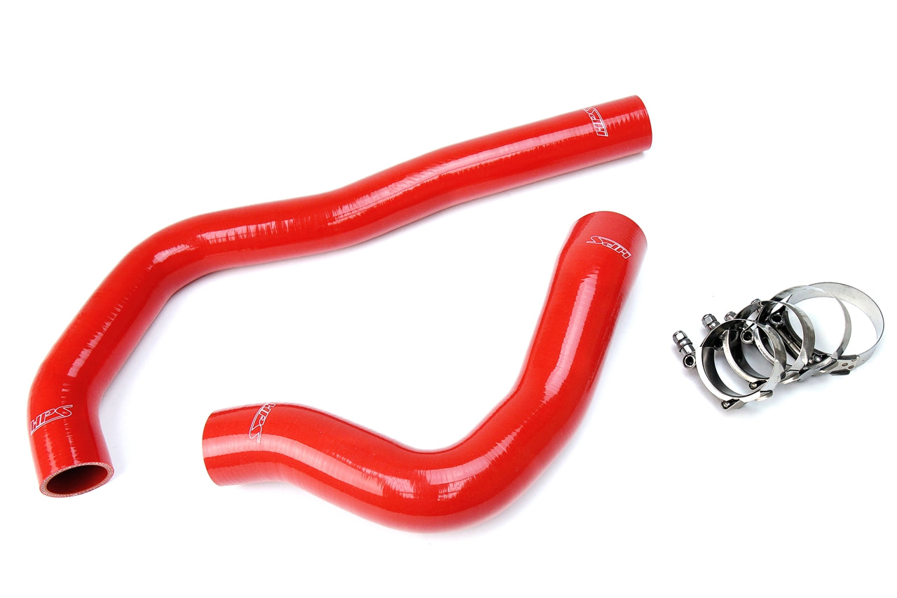 HPS Performance High Temp Reinforced Silicone Radiator Coolant Hose Kit Red 57-1222-RED