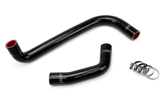 HPS Performance High Temp Reinforced Silicone Radiator Coolant Hose Kit Black 57-1224-BLK