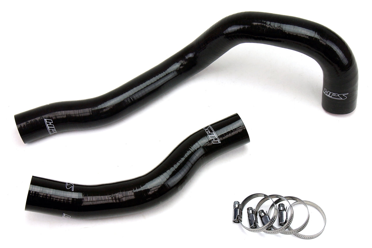 HPS Performance High Temp Reinforced Silicone Radiator Coolant Hose Kit Black 57-1225-BLK