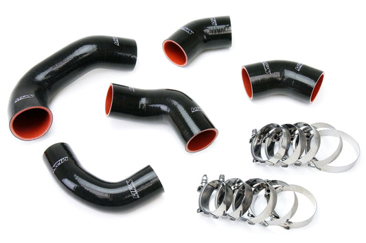 HPS Performance High Temp Reinforced Silicone Intercooler Hose Boots Kit Black 57-1227-BLK