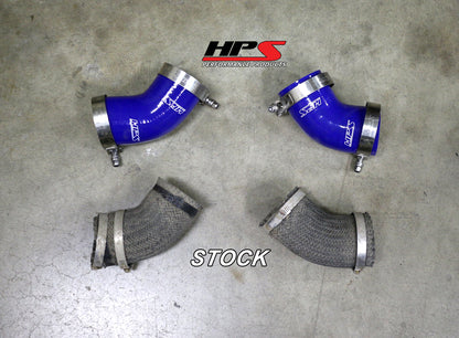 HPS Performance High Temp Reinforced Silicone Intercooler Hose Boots Kit, Red, 57-1227-RED