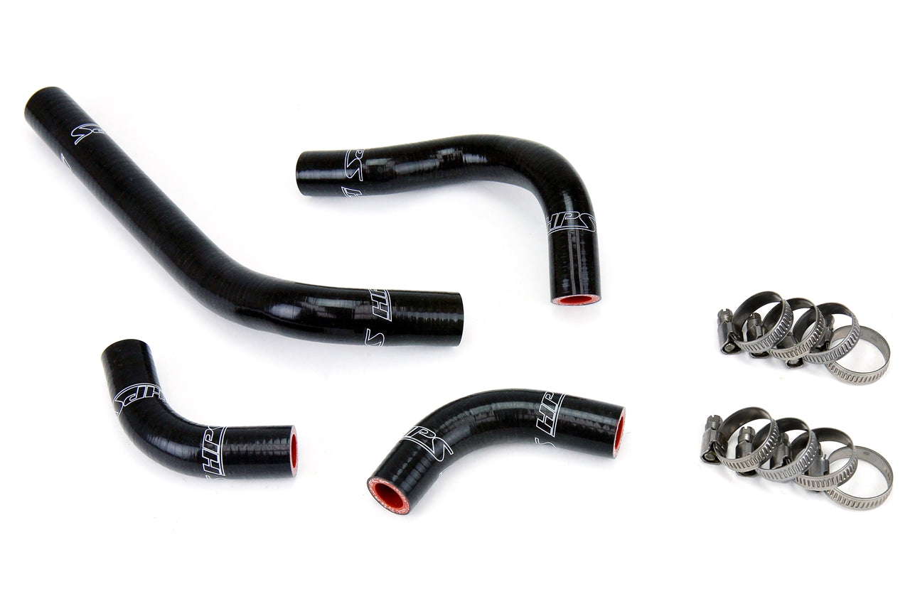 HPS Performance High Temp Reinforced Silicone Radiator Coolant Hose Kit Black 57-1234-BLK
