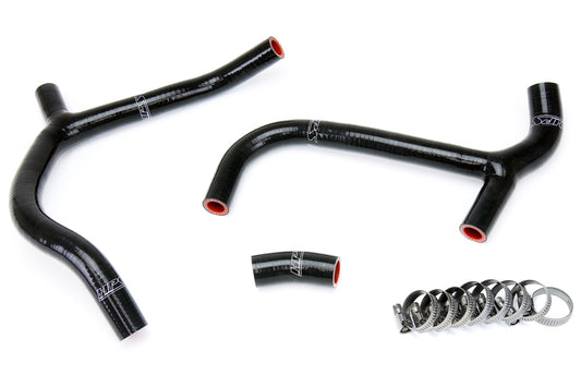 HPS Performance High Temp Reinforced Silicone Radiator Coolant Hose Kit Black 57-1236-BLK