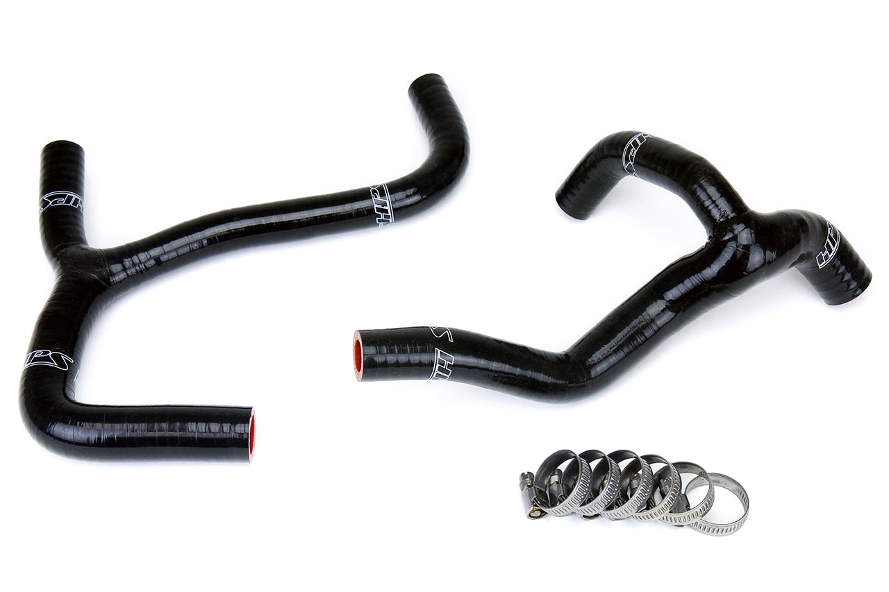 HPS Performance High Temp Reinforced Silicone Radiator Coolant Hose Kit Black 57-1238-BLK