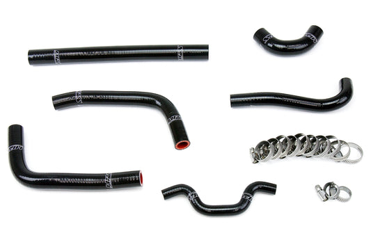 HPS Performance High Temp Reinforced Silicone Radiator Coolant Hose Kit Black 57-1241-BLK