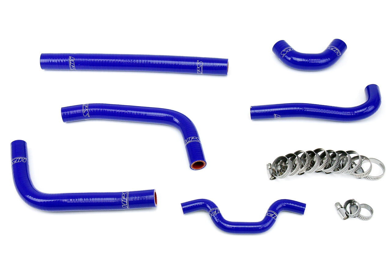 HPS Performance High Temp Reinforced Silicone Radiator Coolant Hose Kit Blue 57-1241-BLUE