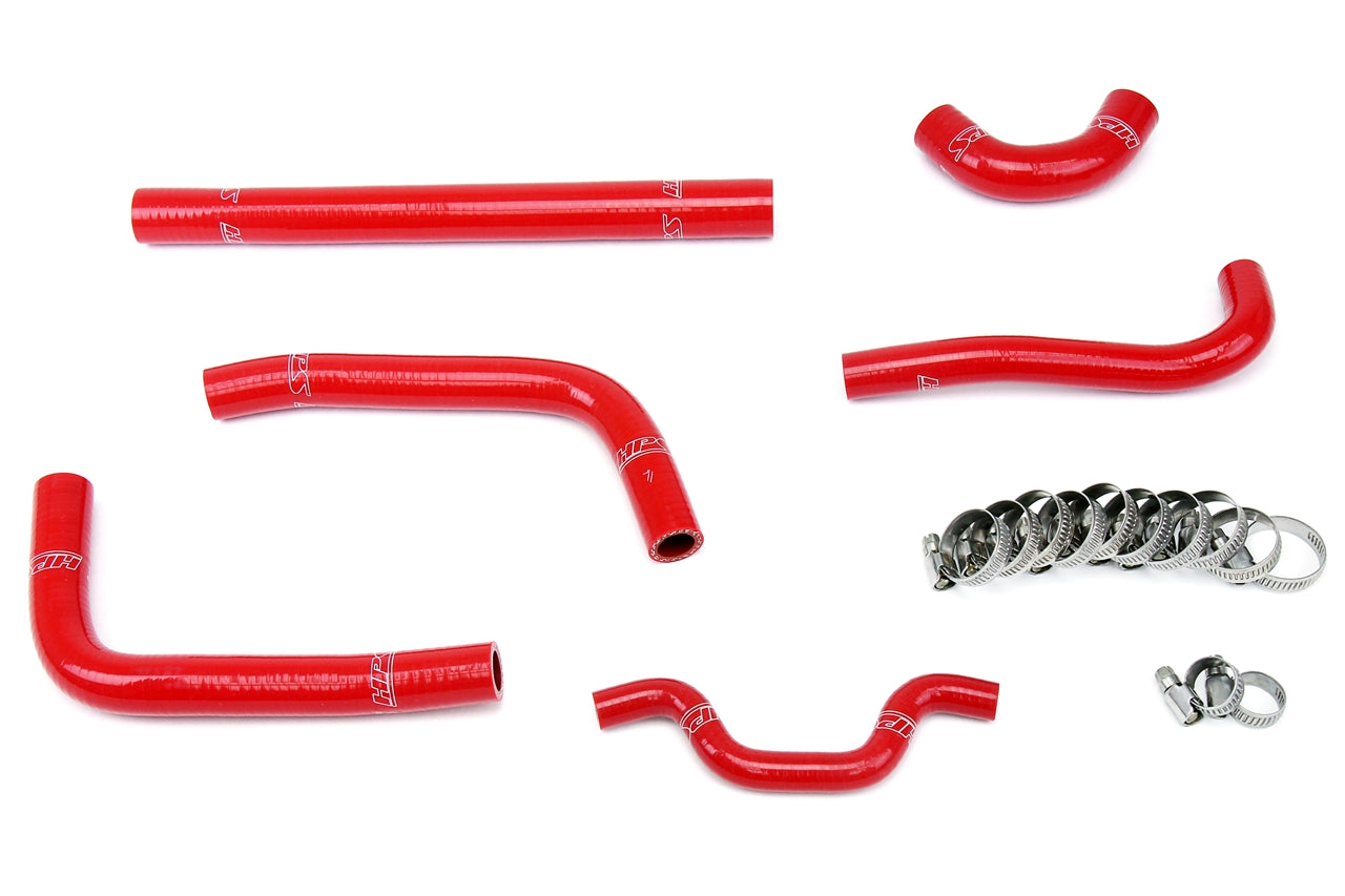 HPS Performance High Temp Reinforced Silicone Radiator Coolant Hose Kit Red 57-1241-RED