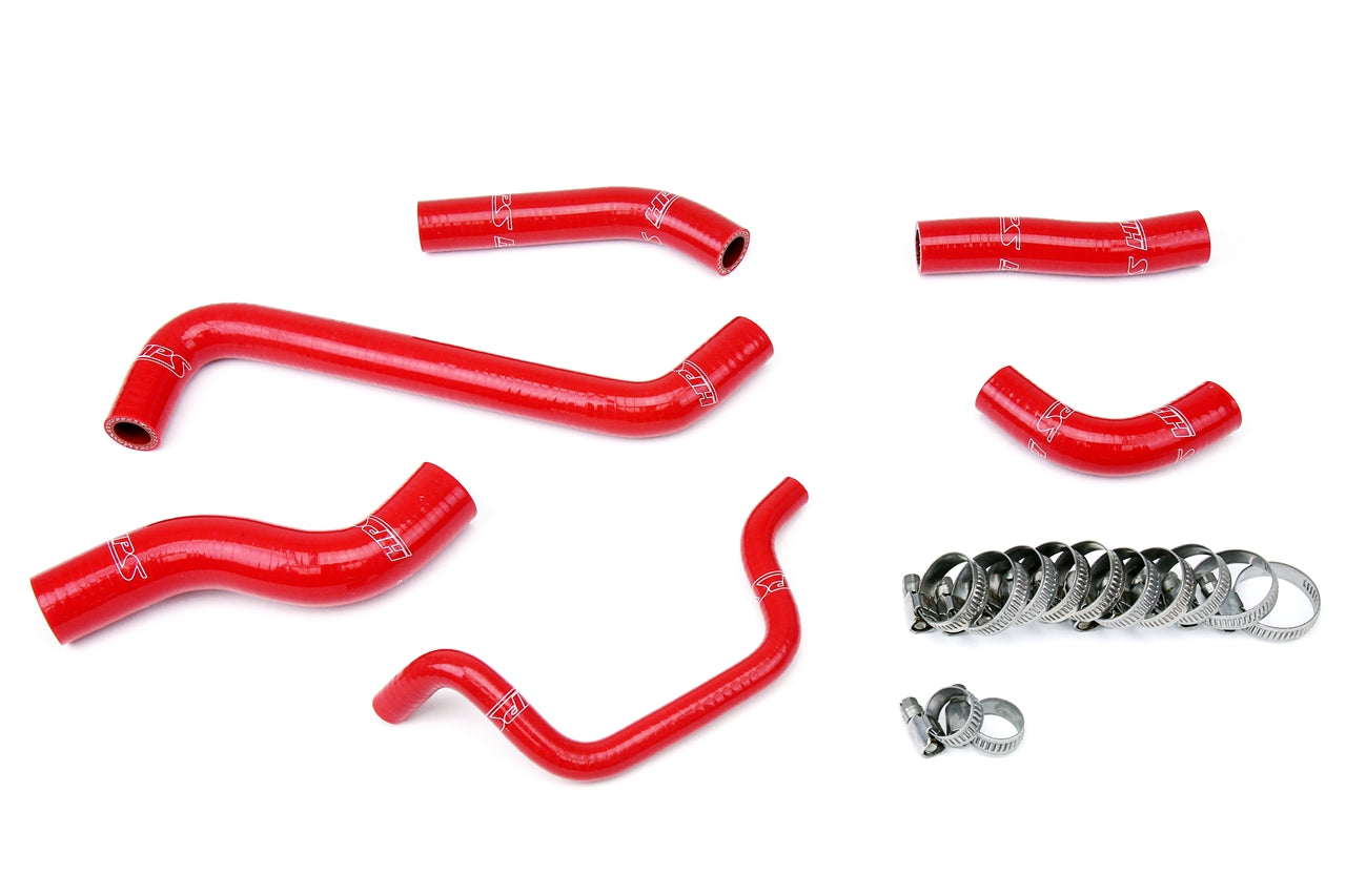 HPS Performance High Temp Reinforced Silicone Radiator Coolant Hose Kit Red 57-1242-RED