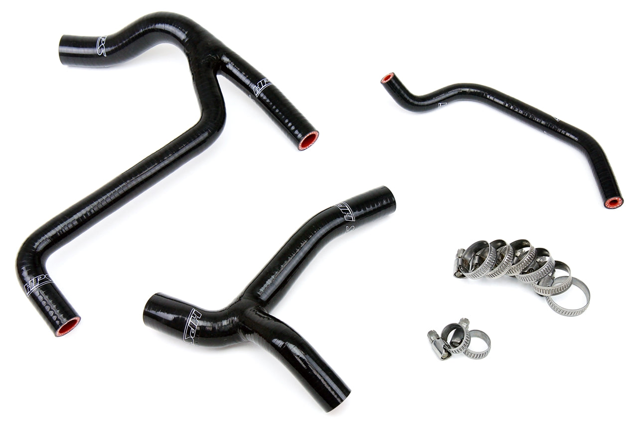 HPS Performance High Temp Reinforced Silicone Radiator Coolant Hose Kit Black 57-1243-BLK