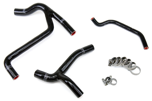 HPS Performance High Temp Reinforced Silicone Radiator Coolant Hose Kit Black 57-1243-BLK