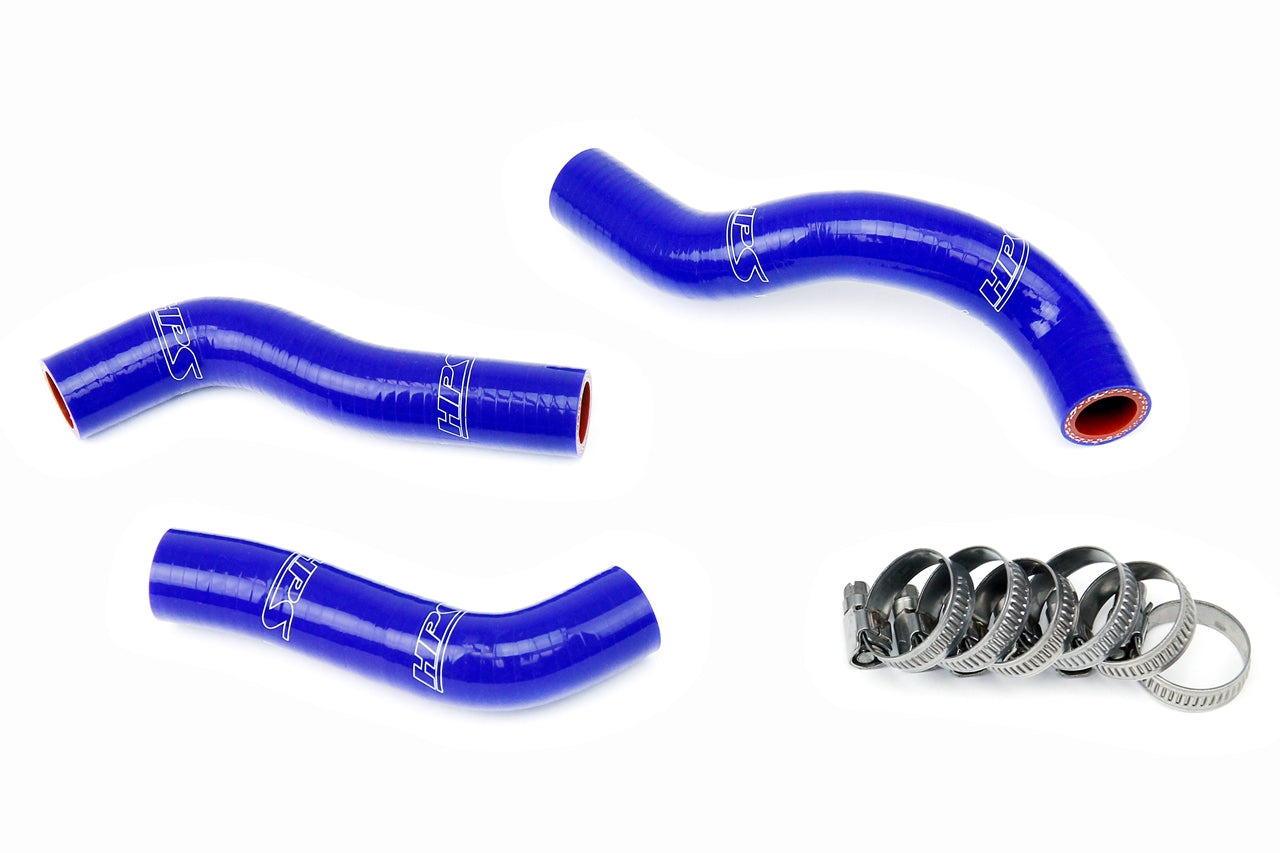 HPS Performance High Temp Reinforced Silicone Radiator Coolant Hose Kit Blue 57-1249-BLUE