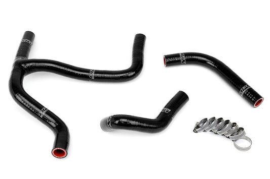 HPS Performance High Temp Reinforced Silicone Radiator Coolant Hose Kit Black 57-1255-BLK