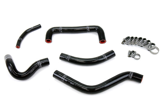 HPS Performance High Temp Reinforced Silicone Radiator Coolant Hose Kit Black 57-1258-BLK