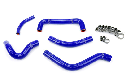 HPS Performance High Temp Reinforced Silicone Radiator Coolant Hose Kit Blue 57-1258-BLUE