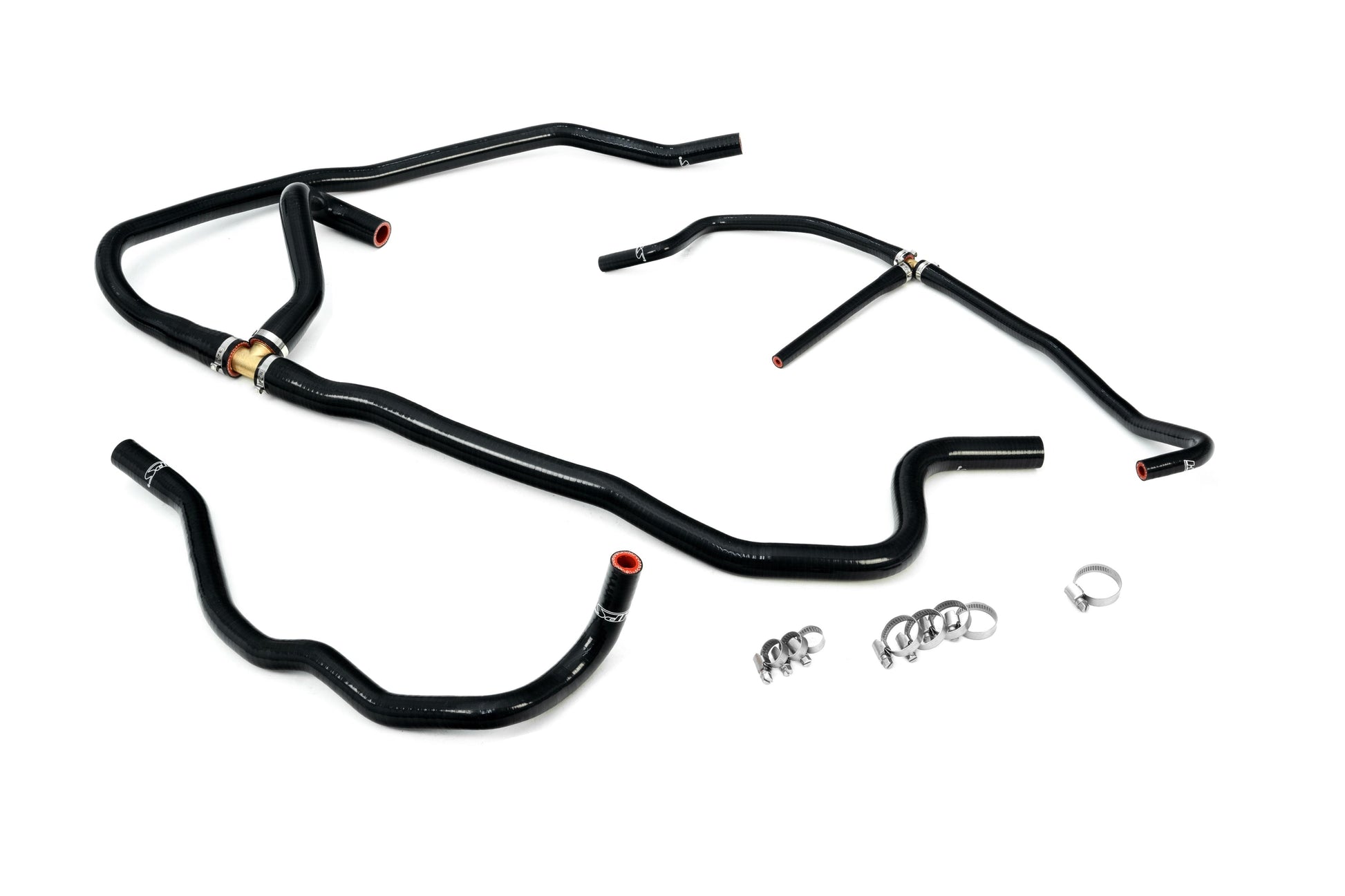 HPS Performance High Temp Reinforced Silicone Heater Coolant Hose Kit Black 57-1277H-BLK