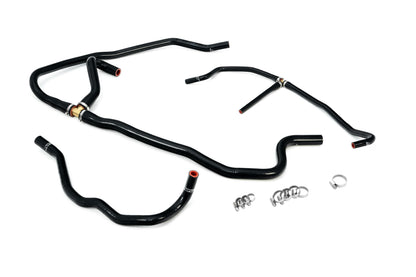 HPS Performance High Temp Reinforced Silicone Heater Coolant Hose Kit Black 57-1277H-BLK