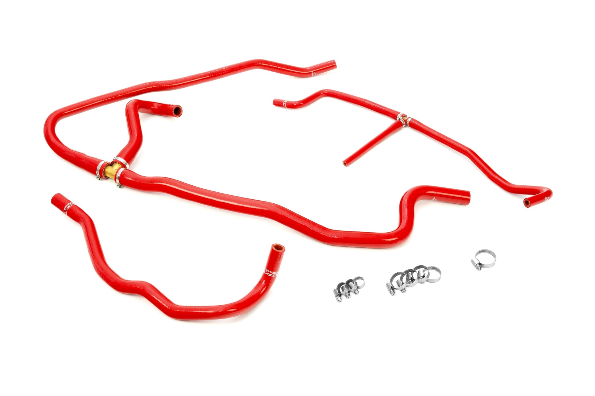 HPS Performance High Temp Reinforced Silicone Heater Coolant Hose Kit Red 57-1277H-RED