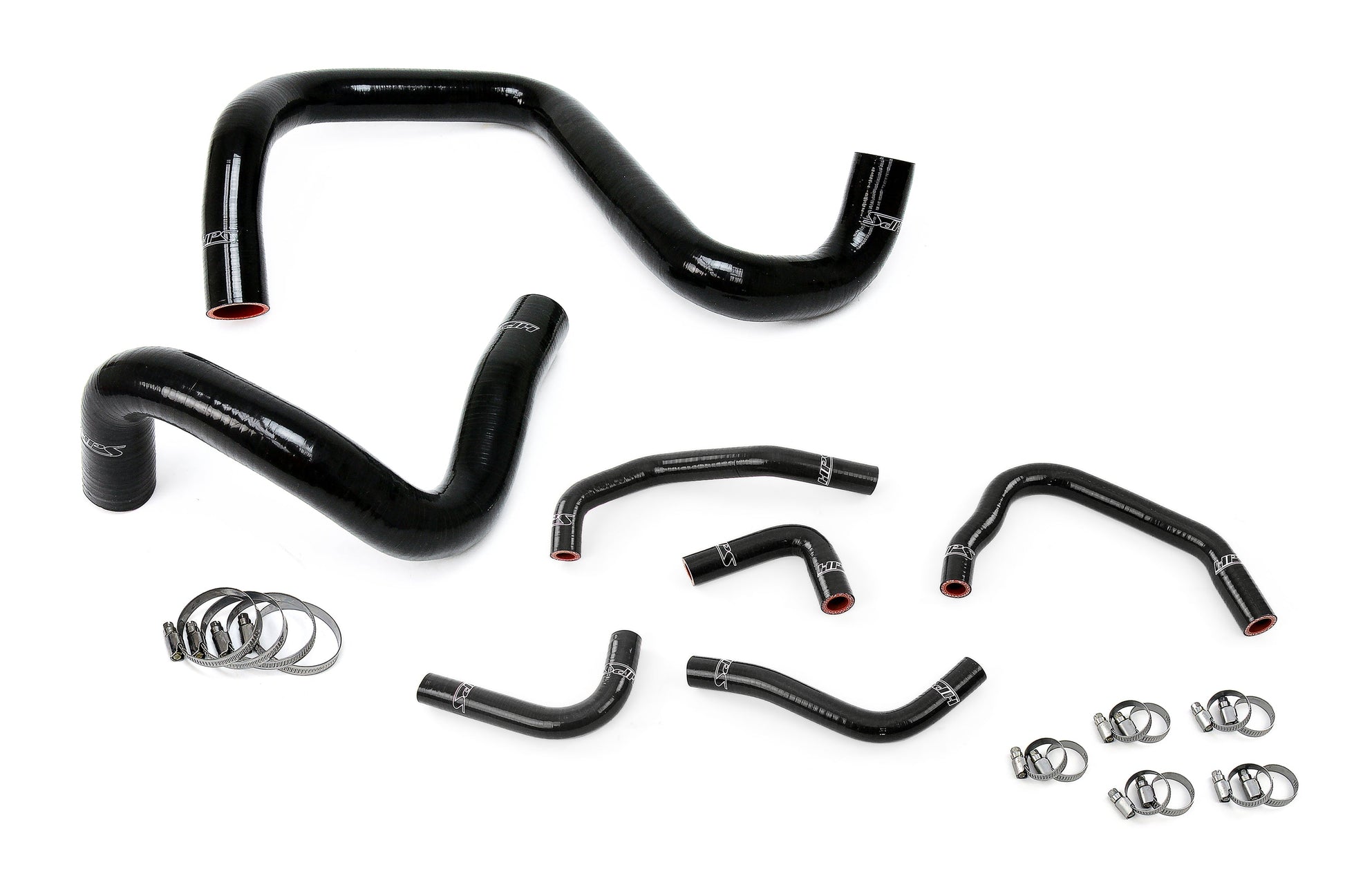 HPS Performance High Temp Reinforced Silicone Radiator and Heater Coolant Hose Kit Black 57-1285-BLK