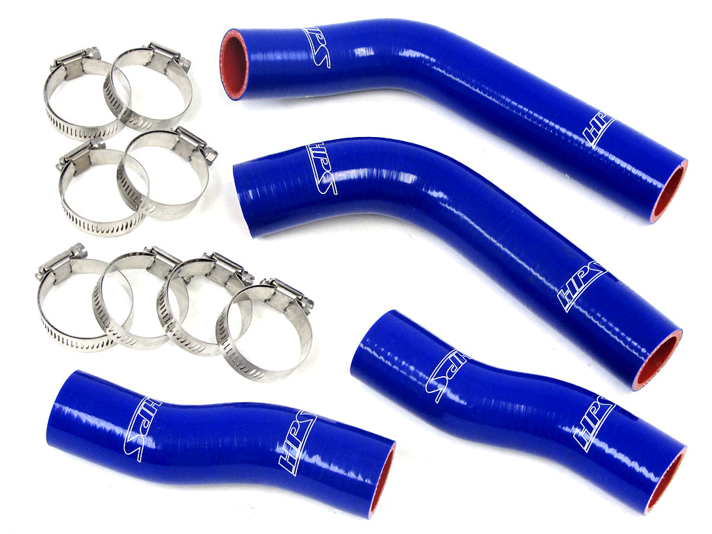 HPS Performance High Temp Reinforced Silicone Radiator Coolant Hose Kit Blue 57-1315-BLUE