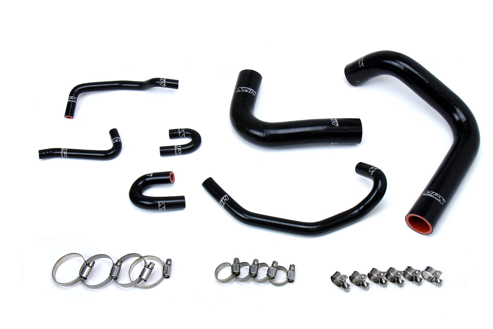 HPS Performance High Temp Reinforced Silicone Radiator Coolant Hose Kit Black 57-1323R-BLK